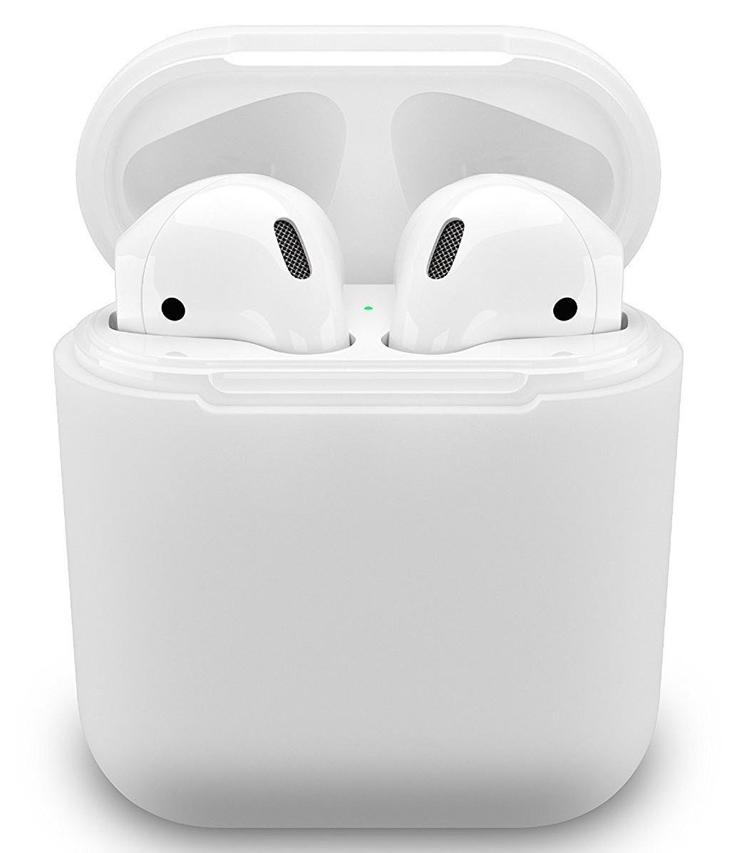 Силиконовый чехол для наушников Silicone Case for AirPods, White