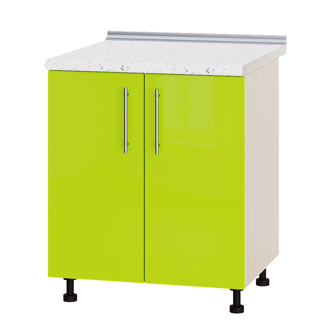 Шафа нижня Еверест Модерн модуль Низ Н82-700 70х47х85 см Лайм глянець/Дуб Молочний (05470)