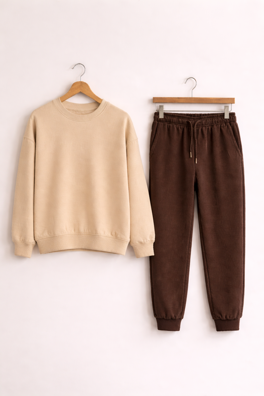 Спортивний костюм чоловічий весняний Zruchno світшот та штани S Бежево-коричневий (33500539)