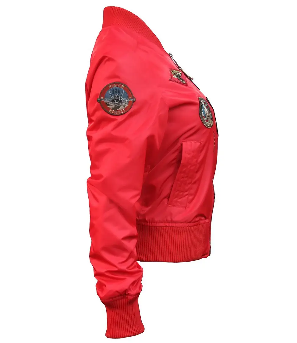 Бомбер Top Gun Miss MA-1 jacket patches XS Red (TGJ1573P-SRXS) - фото 5