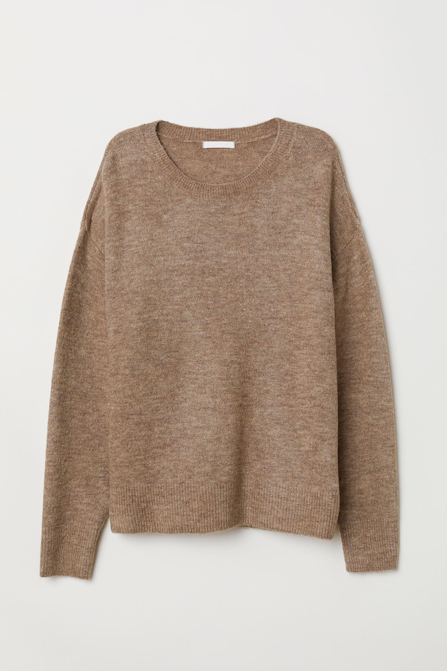 Джемпер H&M L Бежевый меланж (1612637549)