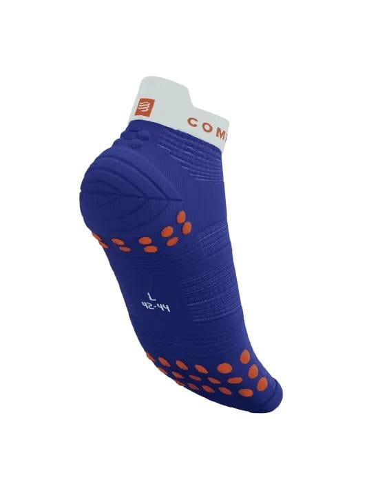 Носки Compressport Pro Racing Socks V4.0 Run Low T2 Dazz Blue/White - фото 4