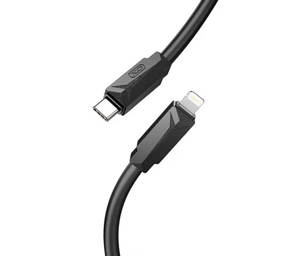 Кабель дата Xo NB-Q233A с функцией супер быстрой зарядки PD Type-C to Lightning 27W 1 м Black
