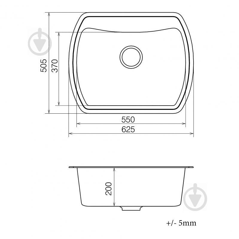 Кухонна Мийка Vankor Norton Nmp 01.63 Terra + Сифон Vankor - фото 2