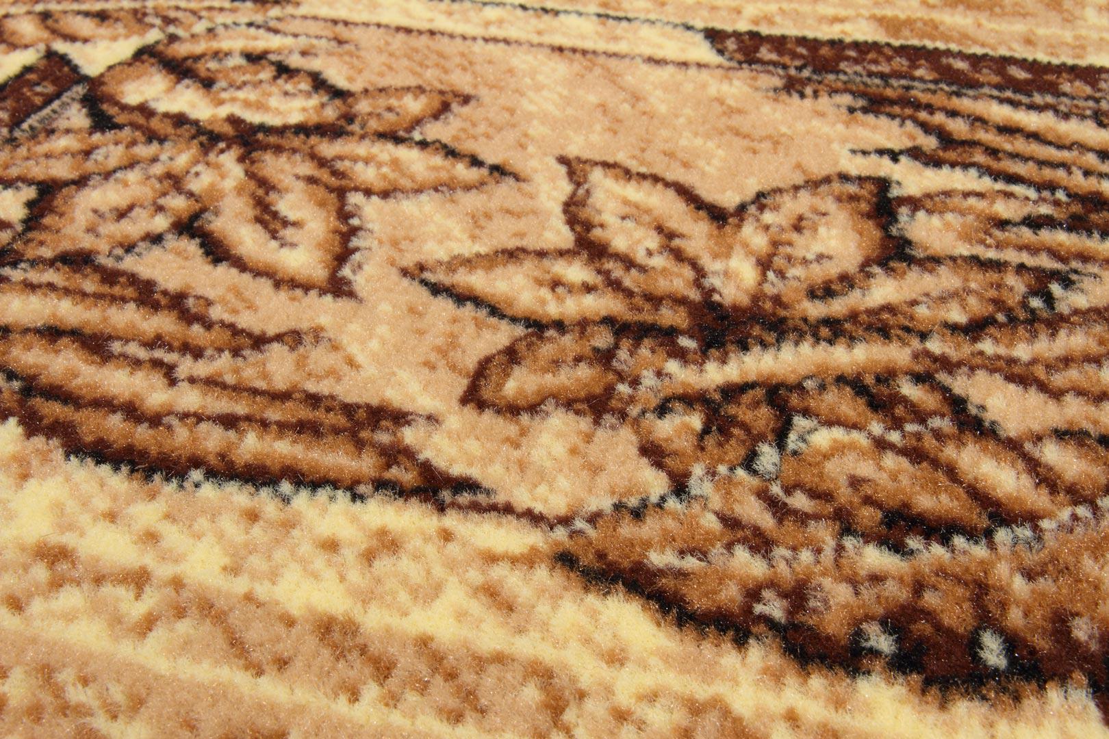 Ковер Karat Gold 309/12 0,6x1,1 м овальный Коричневый/Бежевый (00-00007184) - фото 3