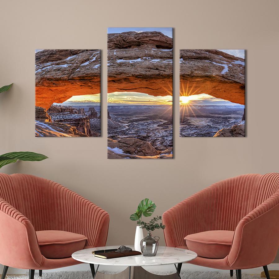 Модульная картина на холсте Триптих Необычная арка Меса 66x40 см (627-32)