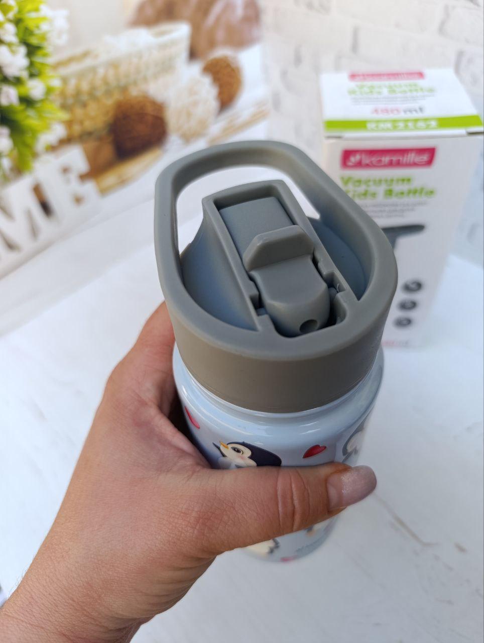 Термобутылка детская Kamille 480 мл Голубой (KM-2162bl) - фото 4 Термобутылка детская Kamille 480 мл Голубой (KM-2162bl) - фото 4