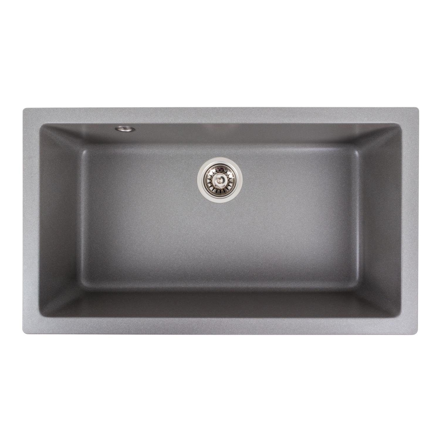 Мойка кухонная Platinum PLS-A39153 прямоугольная гранитная 780x450 мм Серый (171964) Мойка кухонная Platinum PLS-A39153 прямоугольная гранитная 780x450 мм Серый (171964)