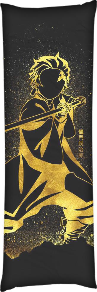 Подушка дакимакура Gold Demon Slayer 50x150 см (13545578)