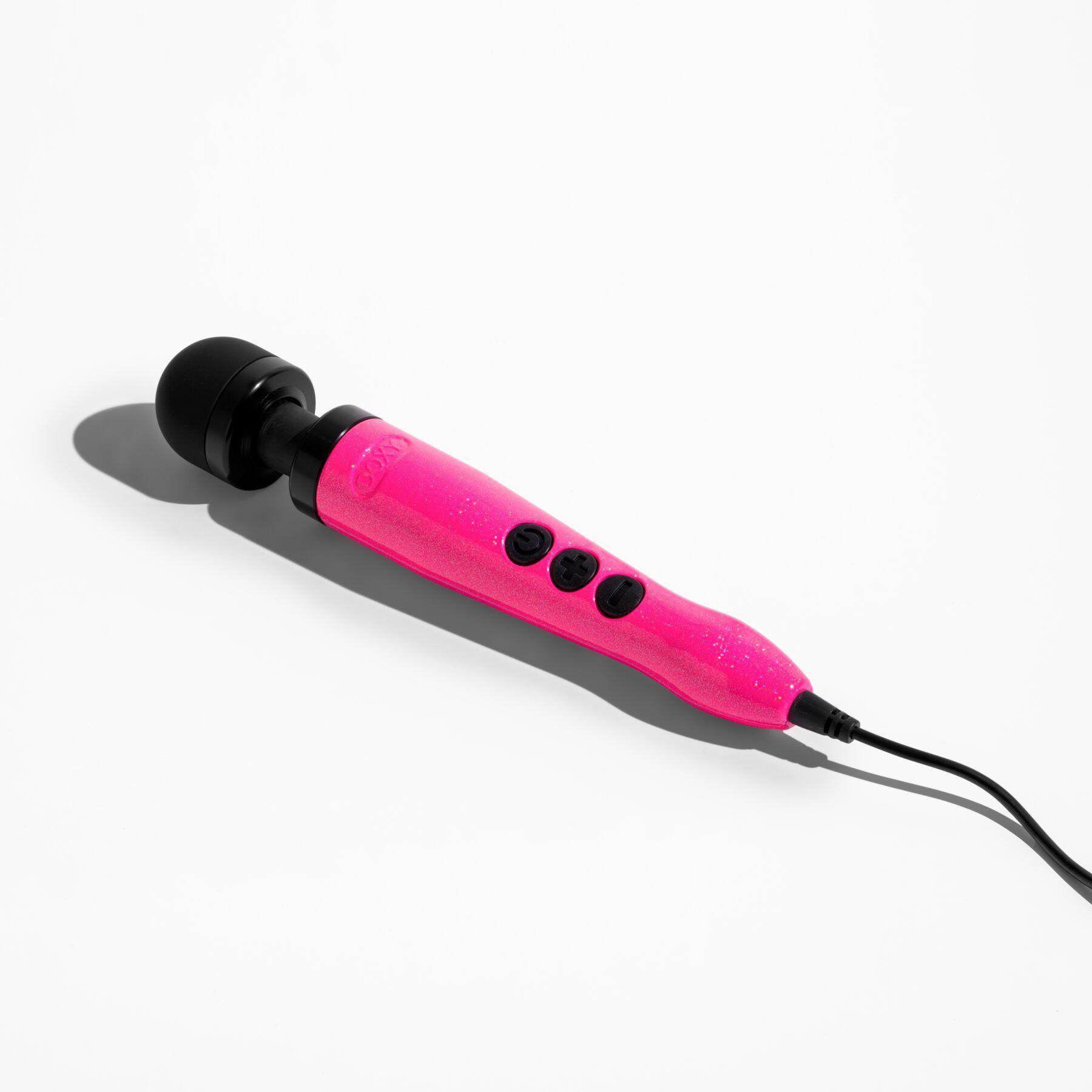 Вибромассажер Doxy Die Cast 3 Hot очень мощный/питание 220 В/металлический корпус Pink (SX2459)