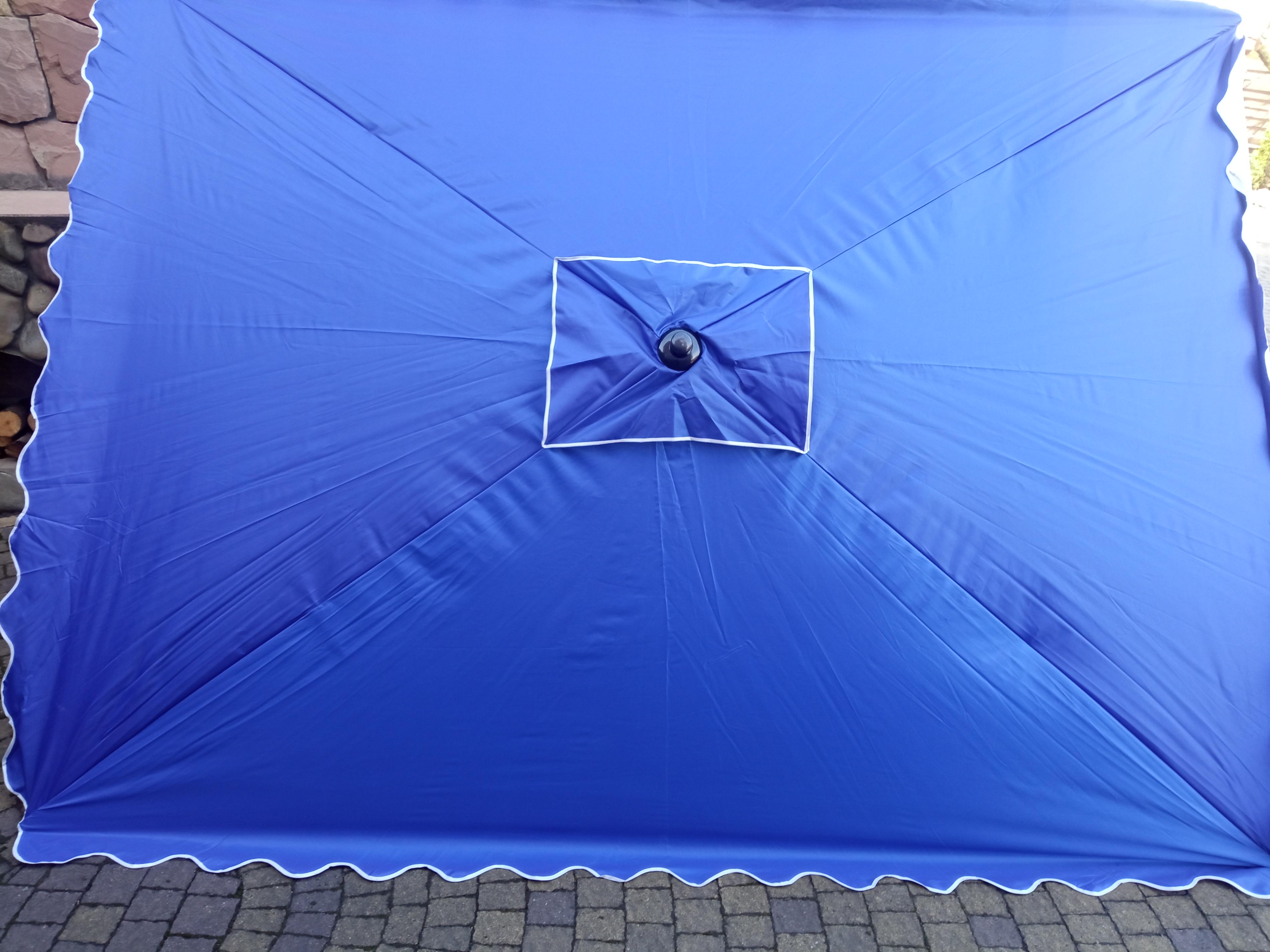 Зонт торговый с клапаном 3х2 м Синий/Серебряный (25410450) - фото 6