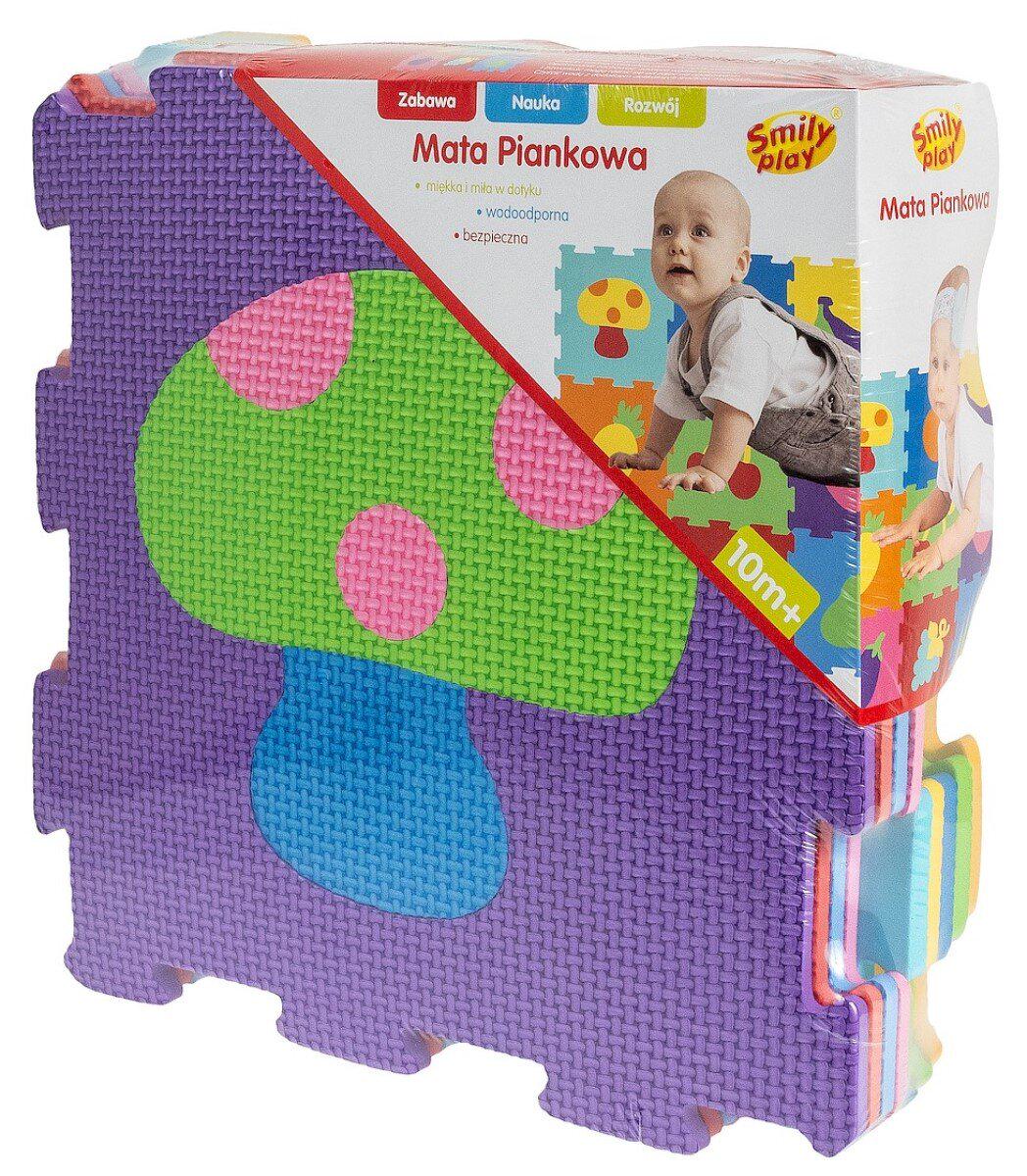 Термоковрик-пазл Smily Play детский гипоаллергенный развивающий 120х120 см