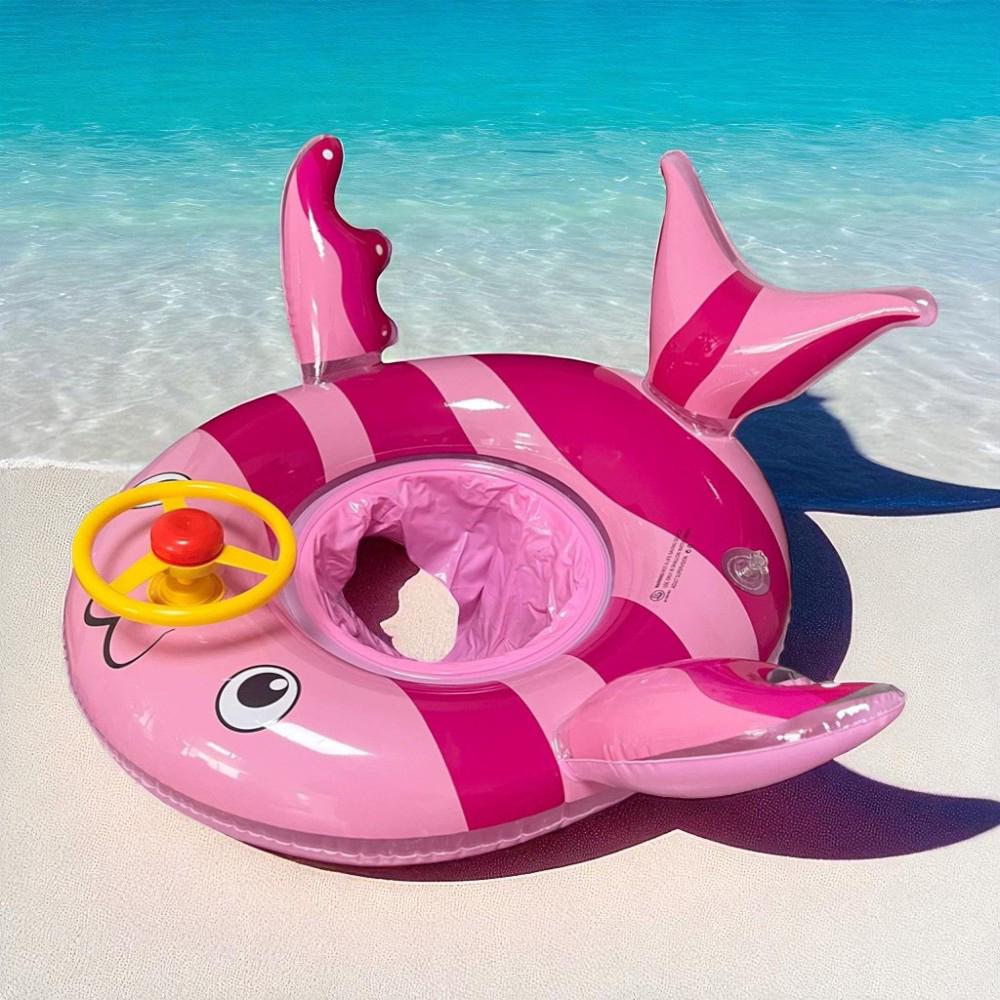 Коло дитяче надувне для плавання Рибка 72x63 см Рожевий