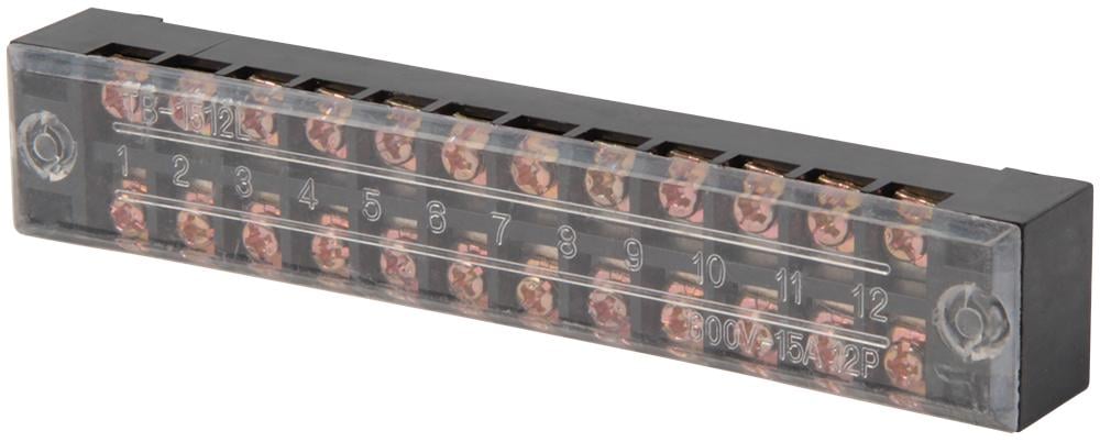Колодка клемна в корпусі E.NEXT e.tc.protect.15.12 12P 15A 600V (p056005)