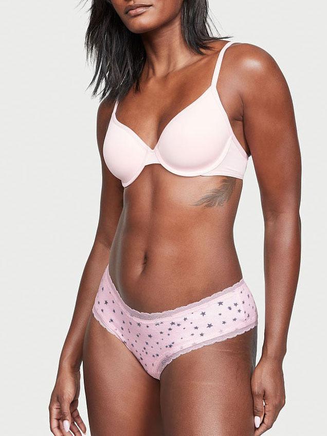 Трусики хлопковые Victoria's Secret Lace Waist Cotton Cheeky Panty S Розовый (26566132) Трусики хлопковые Victoria's Secret Lace Waist Cotton Cheeky Panty S Розовый (26566132)