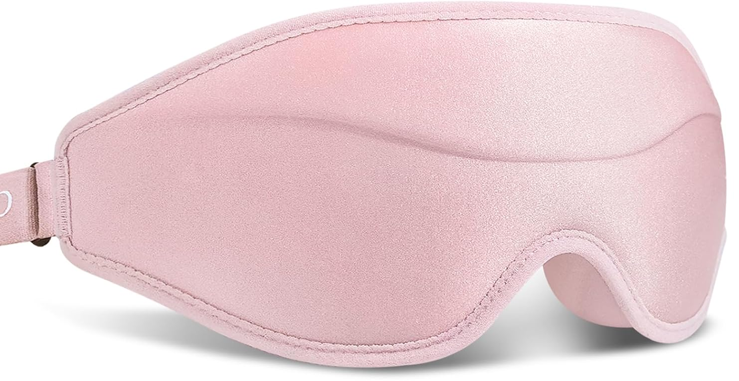 Маска для сну/медитації 3D Kayfovo SM - 19 з ефектом пам'яті 2 шт. Рожевий (29214)