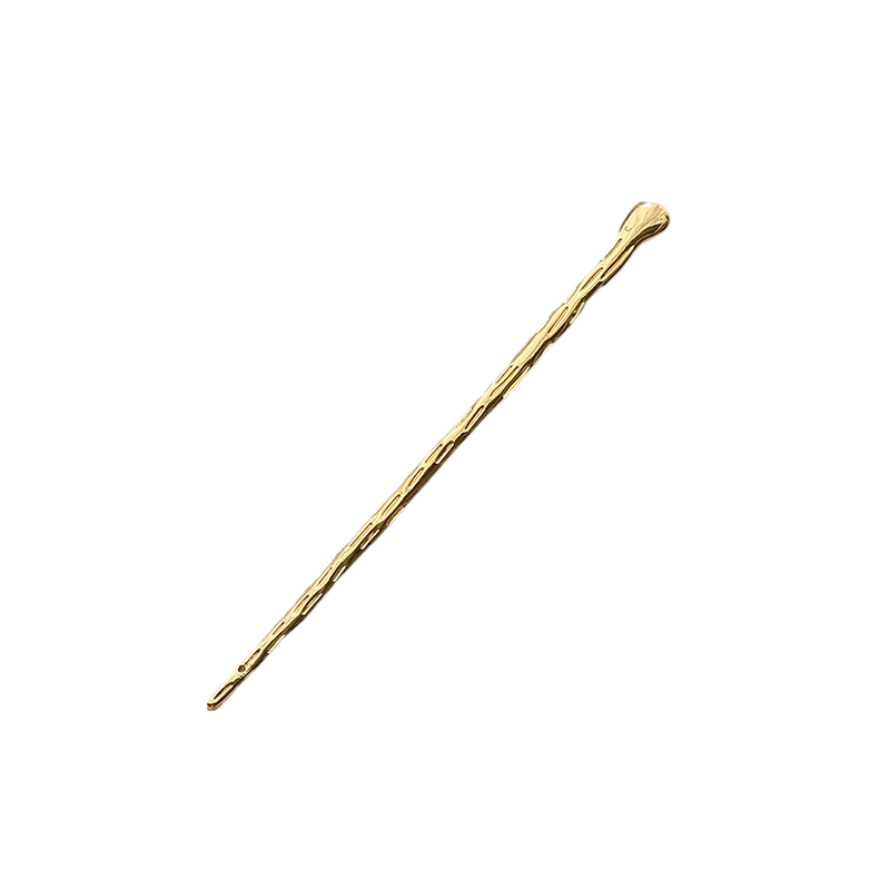 Заколка для волос металлическая Золотистая (28105)