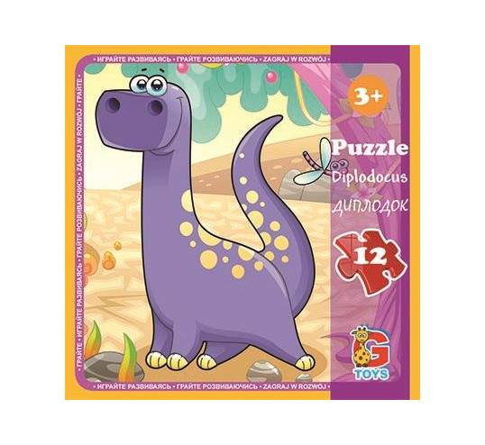 Пазли G-Toys LD02 із серії Динозаври 12 ел. (MTT-139316)