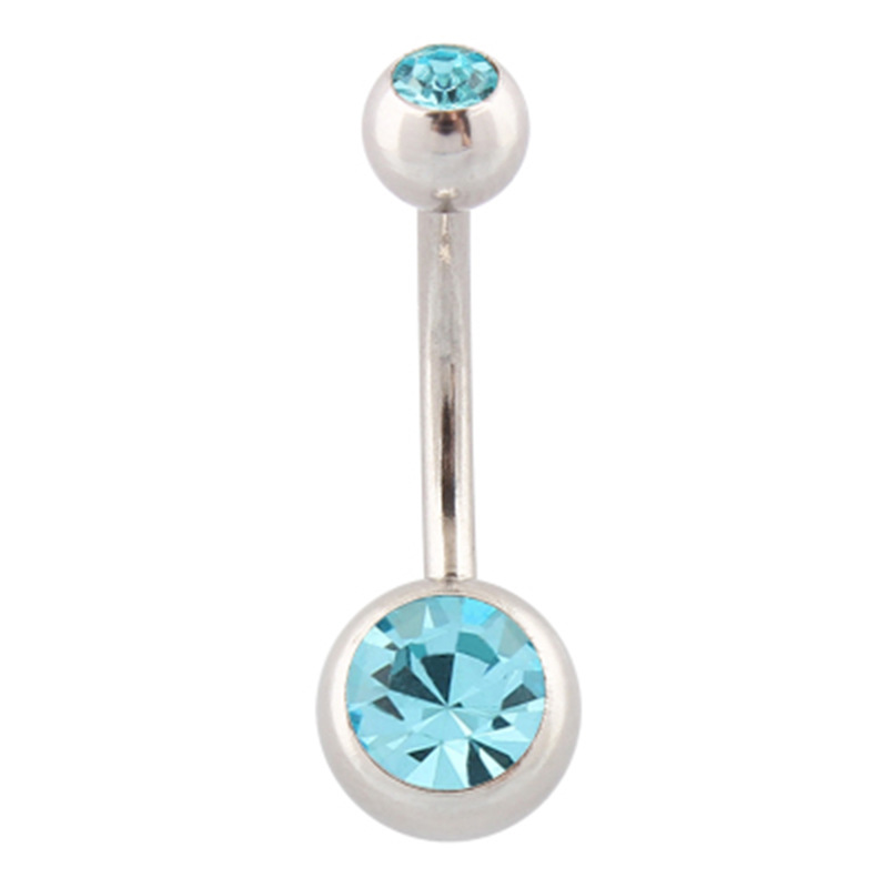 Серьга для пирсинга пупка Банан с камнями Синий/Серебряный (9033) Серьга для пирсинга пупка Банан с камнями Синий/Серебряный (9033)