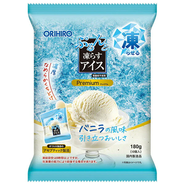 Десерт замороженный ORIHIRO Purunto Frozen Ice Cream Vanilla Ванильный пудинг 180 г