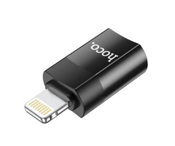 Перехідник Otg Hoco UA17 USB Lightning Black