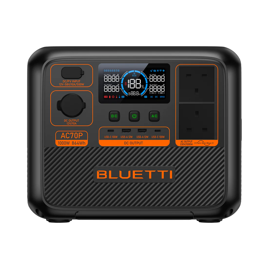 Зарядная станция Bluetti AC70P 1000W 864Wh (2286762771)
