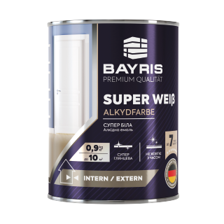 Эмаль универсальная Bayris SUPER WEIß глянцевая 2,7 л (1418074967)