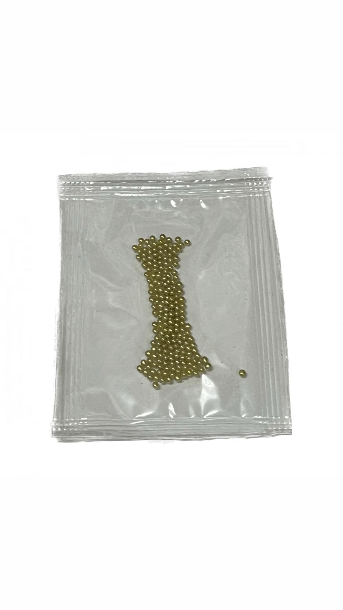 Бисер перламутровый 1 мм 3 г Золотистый (1298282885)