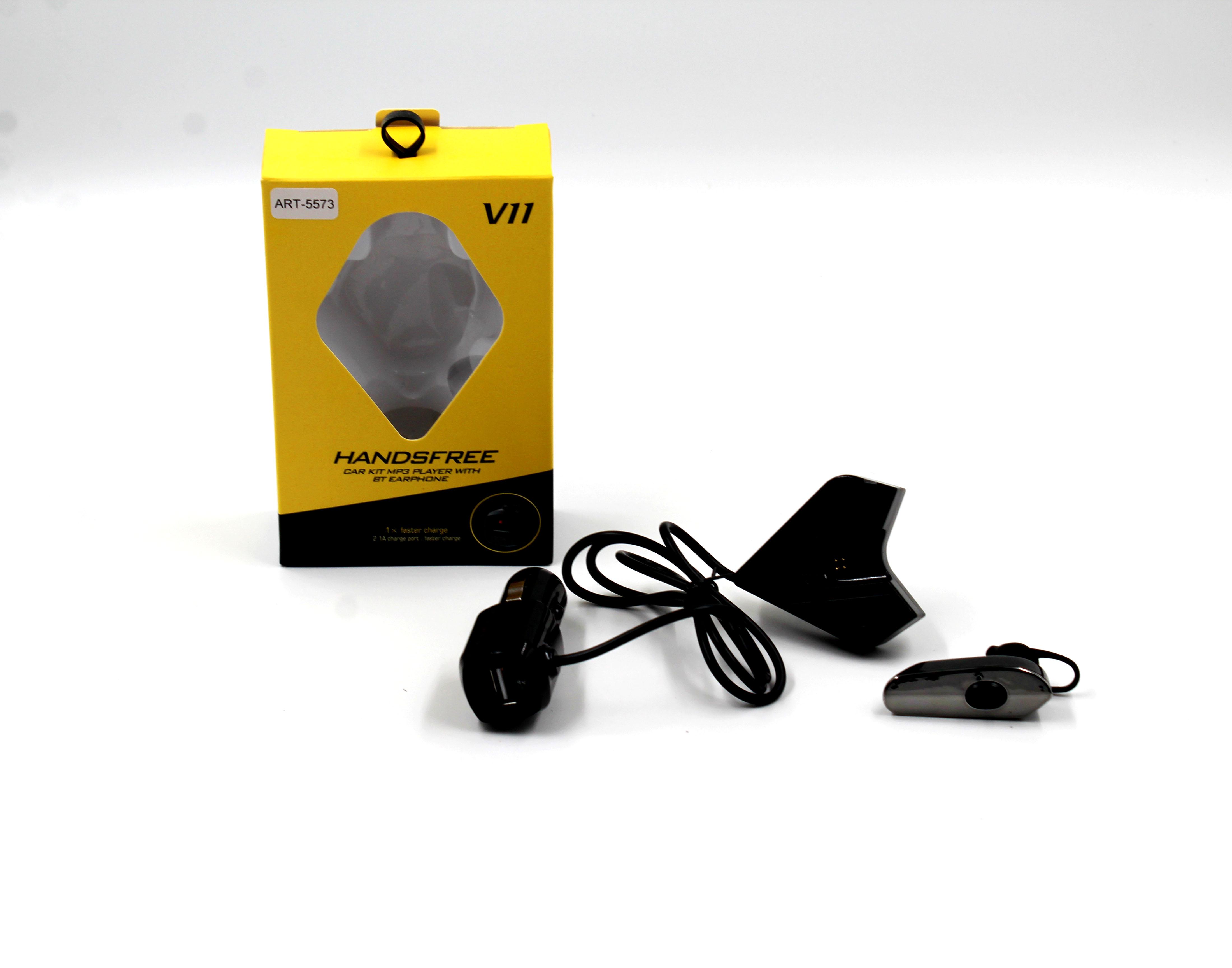 FM трансмітер V11 Earphone Bluetooth гарнітура (a5872f52) - фото 4