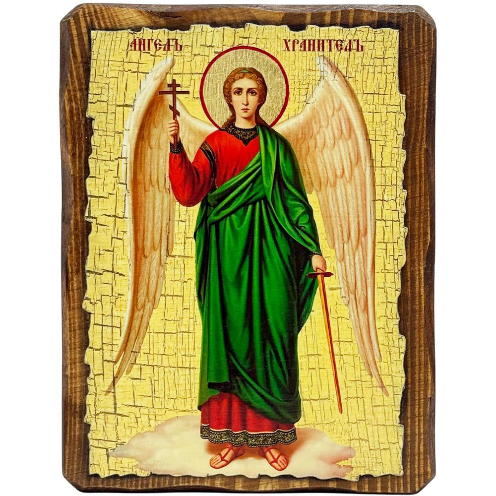 Ікона Святий Янгол Охоронець ростовий під старовину 13х17 см (1810-1)