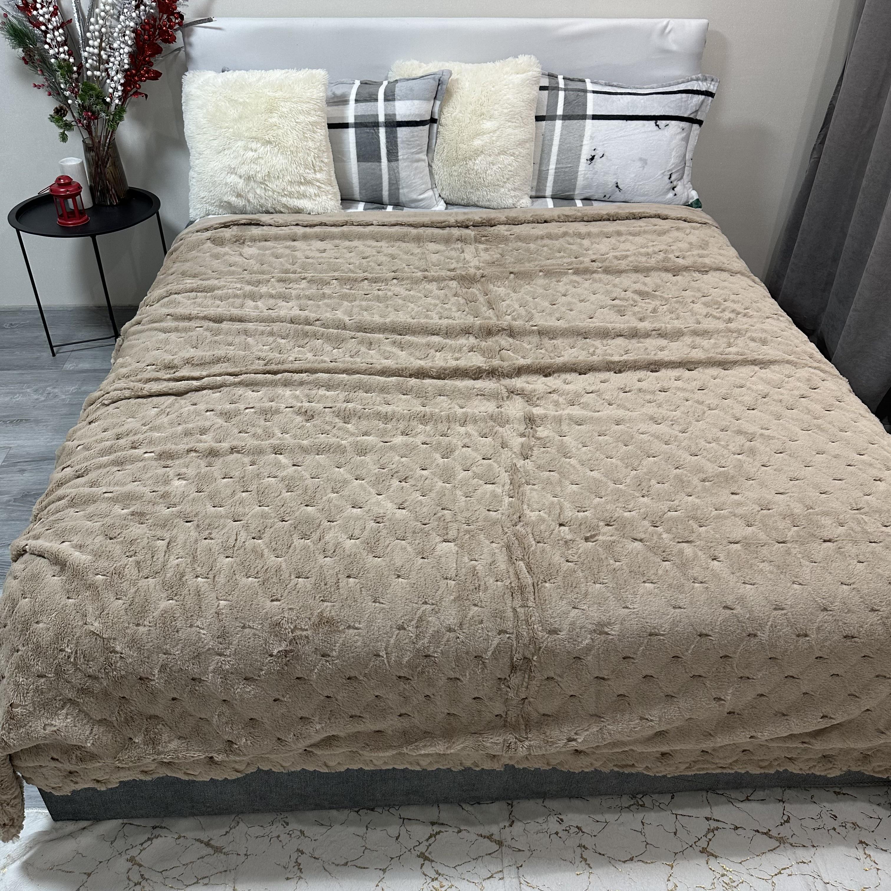 Покрывало микрофибра 200х230 см Кофейный (30111718) - фото 8