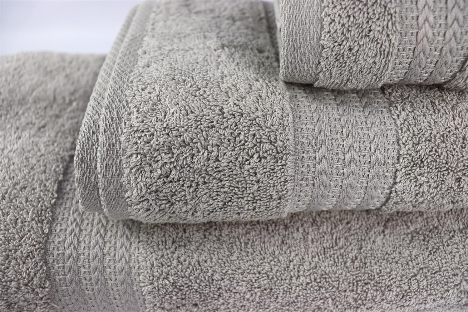 Набір рушників Rainbow Gri 3 шт. 500г/м2 Сірий - фото 7