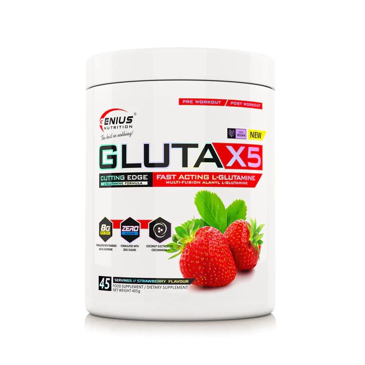 Амінокислота Genius Nutrition Gluta X5 405 г Полуниця (10366V15565)