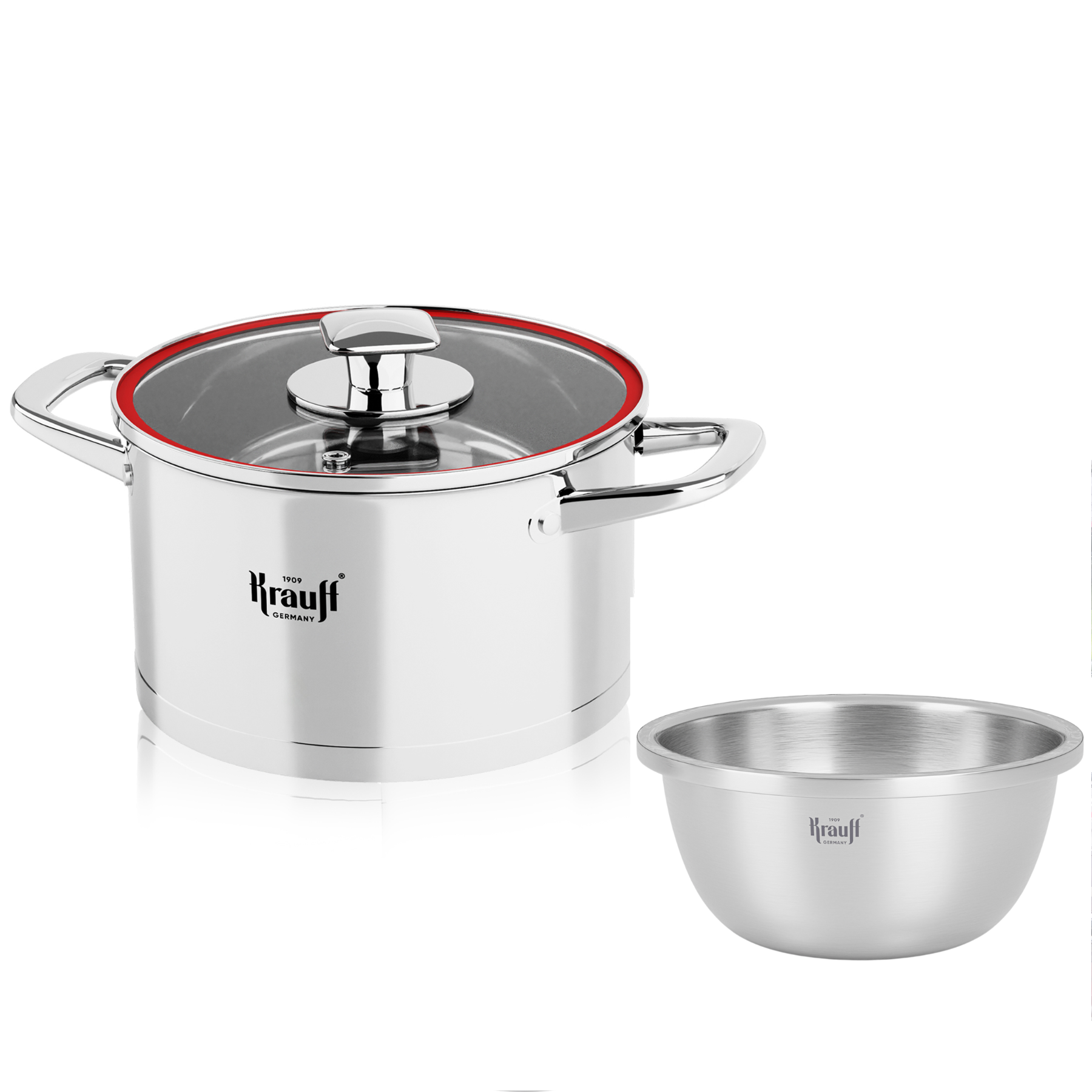 Набор для кухни кастрюля Krauff Prime Сhef 18 см/2,7 л с миской из нержавеющей стали 5,8 л (55-333-461) Набор для кухни кастрюля Krauff Prime Сhef 18 см/2,7 л с миской из нержавеющей стали 5,8 л (55-333-461)