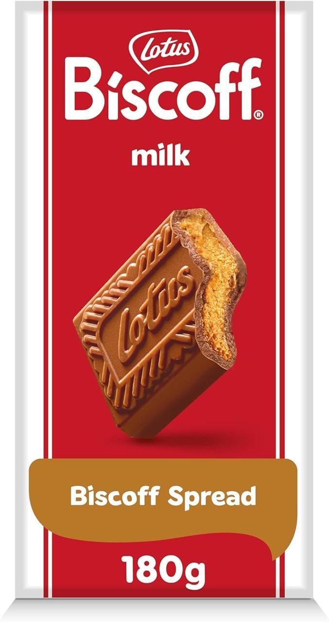 Шоколад Lotus Biscoff Milk Chocolate with Biscoff Spread 180 г (2974900233) Шоколад Lotus Biscoff Milk Chocolate with Biscoff Spread 180 г (2974900233)