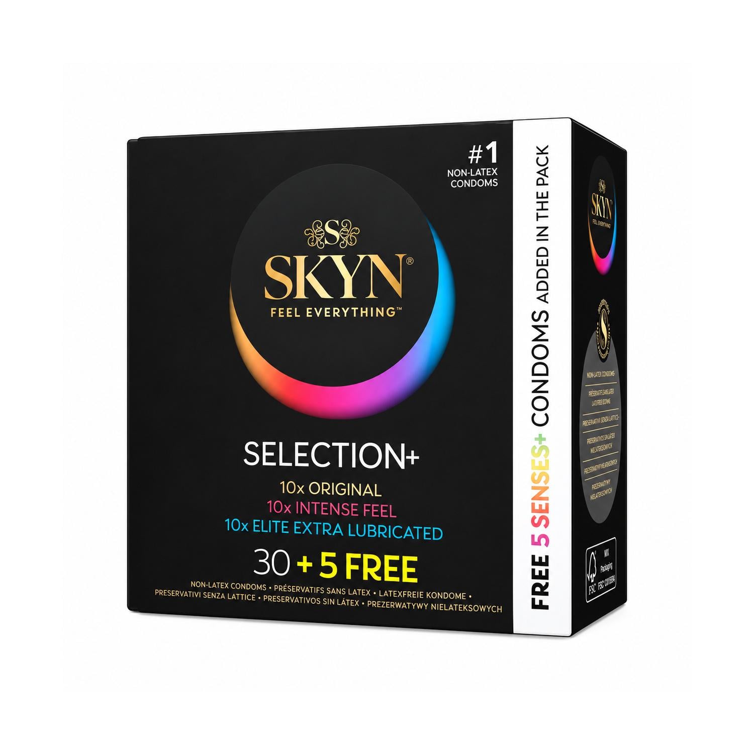 Презервативы SKYN Selection безлатексные из полиизопрена микс разных видов 35 шт. (3138837525)