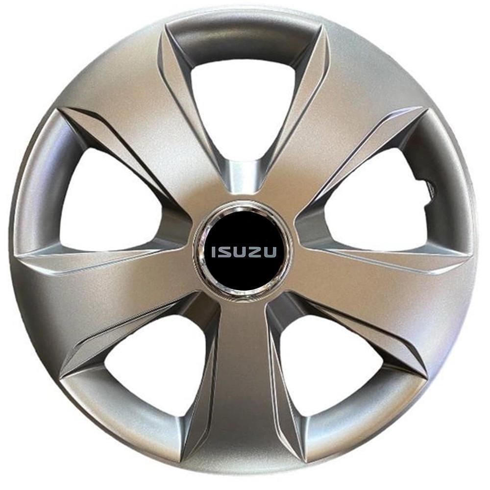 Ковпаки SJS 331 з логотипом Isuzu R15 4 шт. Сріблястий (2789080054)