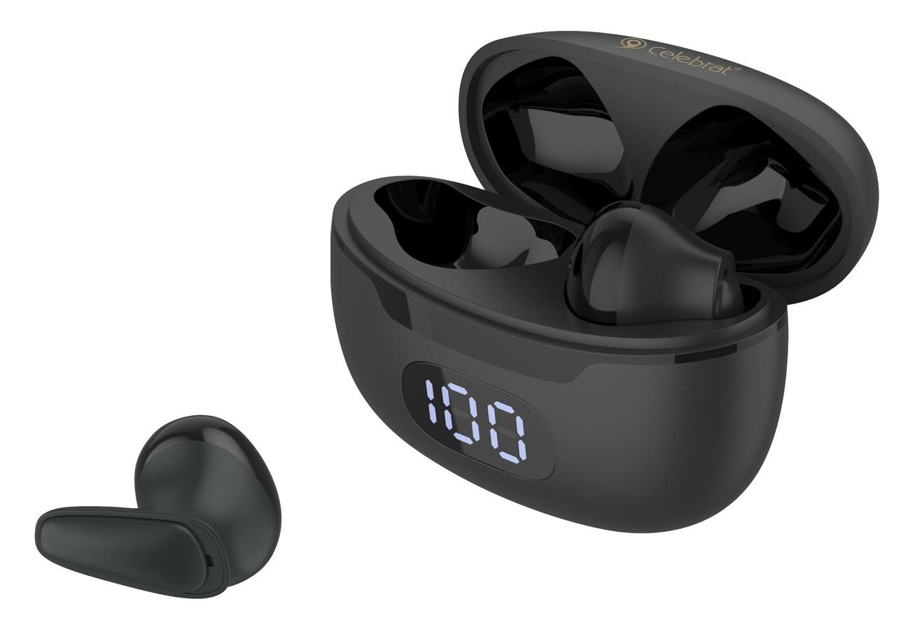 Навушники Celebrat W34 TWS Earphones Black - фото 2