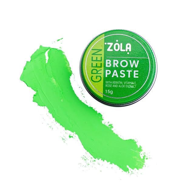 Контурная паста Zola Green Brow Paste для разметки бровей 15 г Зеленый - фото 1 Контурная паста Zola Green Brow Paste для разметки бровей 15 г Зеленый - фото 1