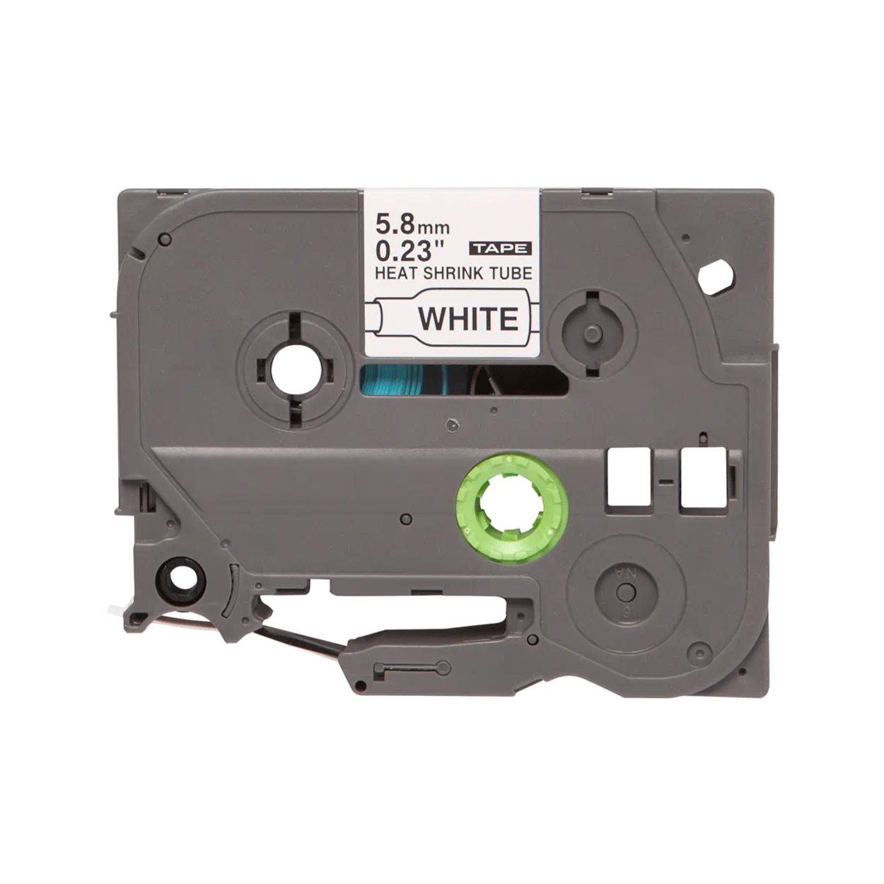 Термоусадочная трубка UKRMARK B-Hs211 d 1,7-3,2 мм совместима с BROTHER HSe-211 5,8 мм х 1,5 м Черный на белом (HSe211)