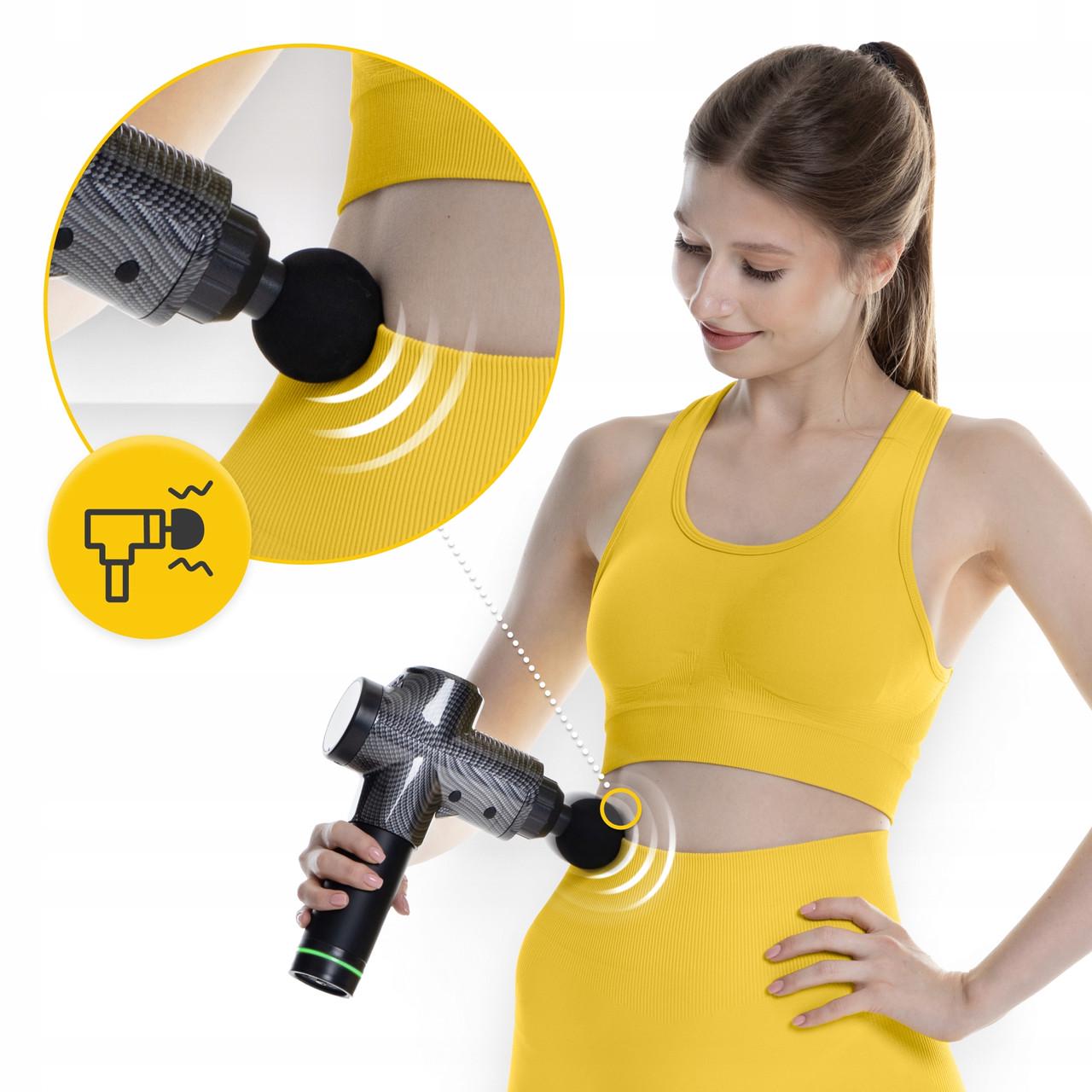 Массажер перкуссионный 4fizjo Massage Gun Ultra Cool Edition ручной 100 Вт (P-5905973401470) - фото 10