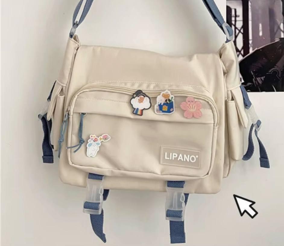 Сумка для университета/института с карманами Бежевый (А563) - фото 6 Сумка для университета/института с карманами Бежевый (А563) - фото 6