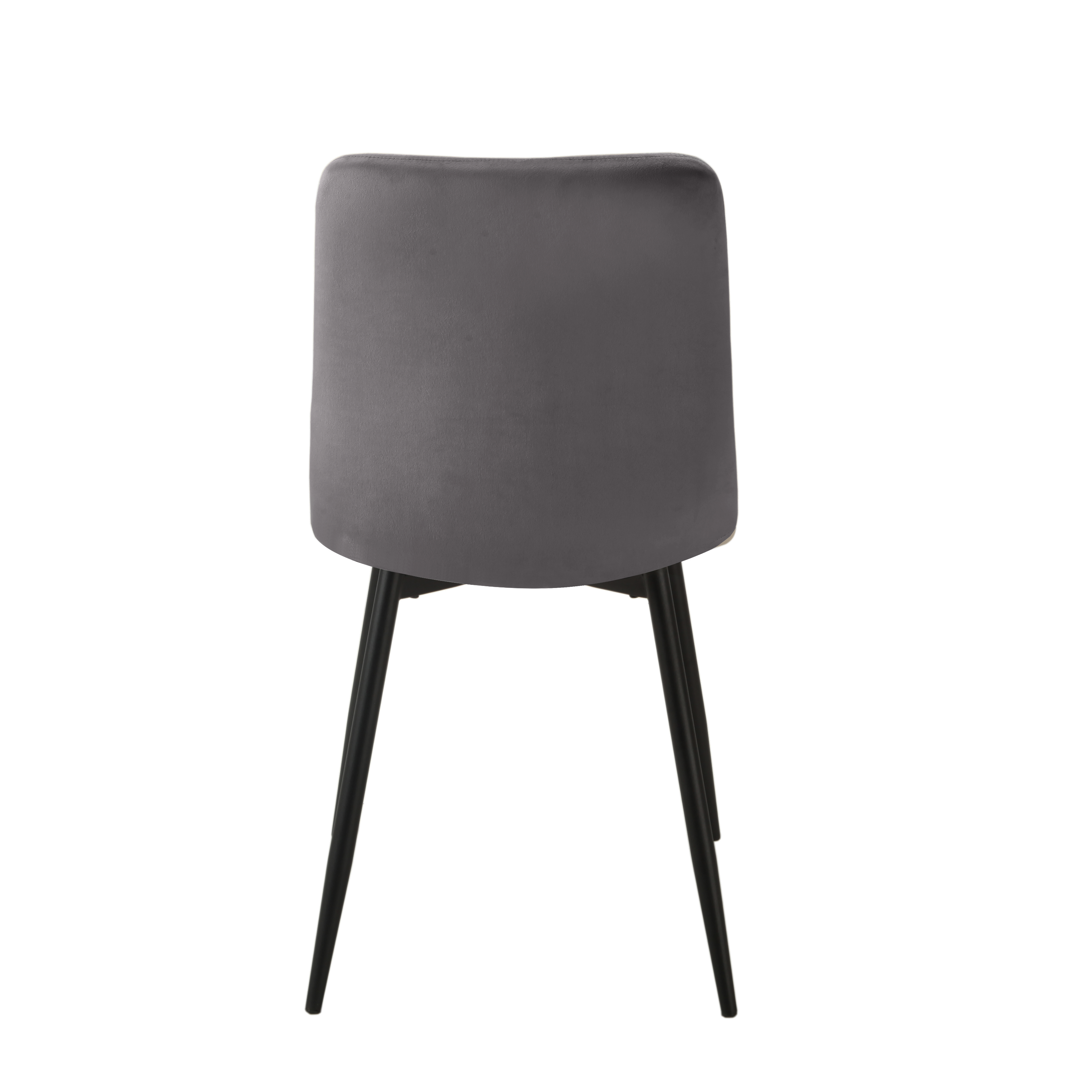 Стул кухонный Intarsio Neo велюр Черный/Серый - фото 4 Стул кухонный Intarsio Neo велюр Черный/Серый - фото 4