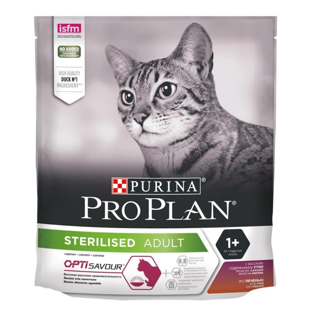 Сухой корм для котов Purina Pro Plan Sterilised Duck & Liver - 10 кг - фото 2 Сухой корм для котов Purina Pro Plan Sterilised Duck & Liver - 10 кг - фото 2