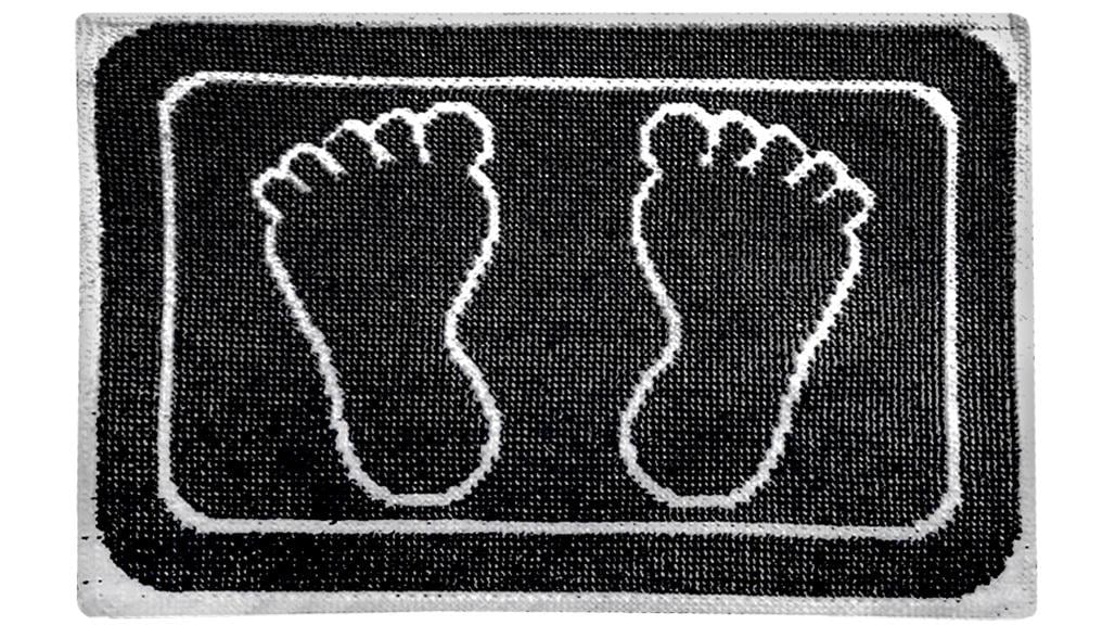 Килимок для ваної кімнати Besser KM-36620 протиковзкий з бавовни 50х80 см Чорний (150-84-36620)