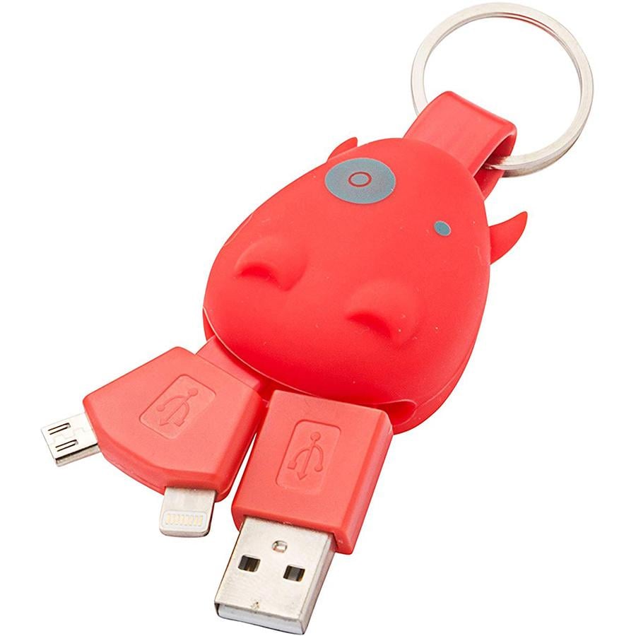 Брелок-зарядка Munkees 3700 Smart Charger Red