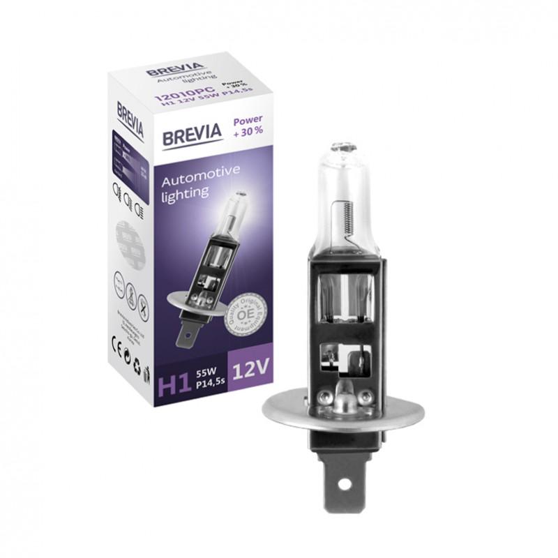 Лампа галогенная Brevia H1 Power +30% (12010PC)