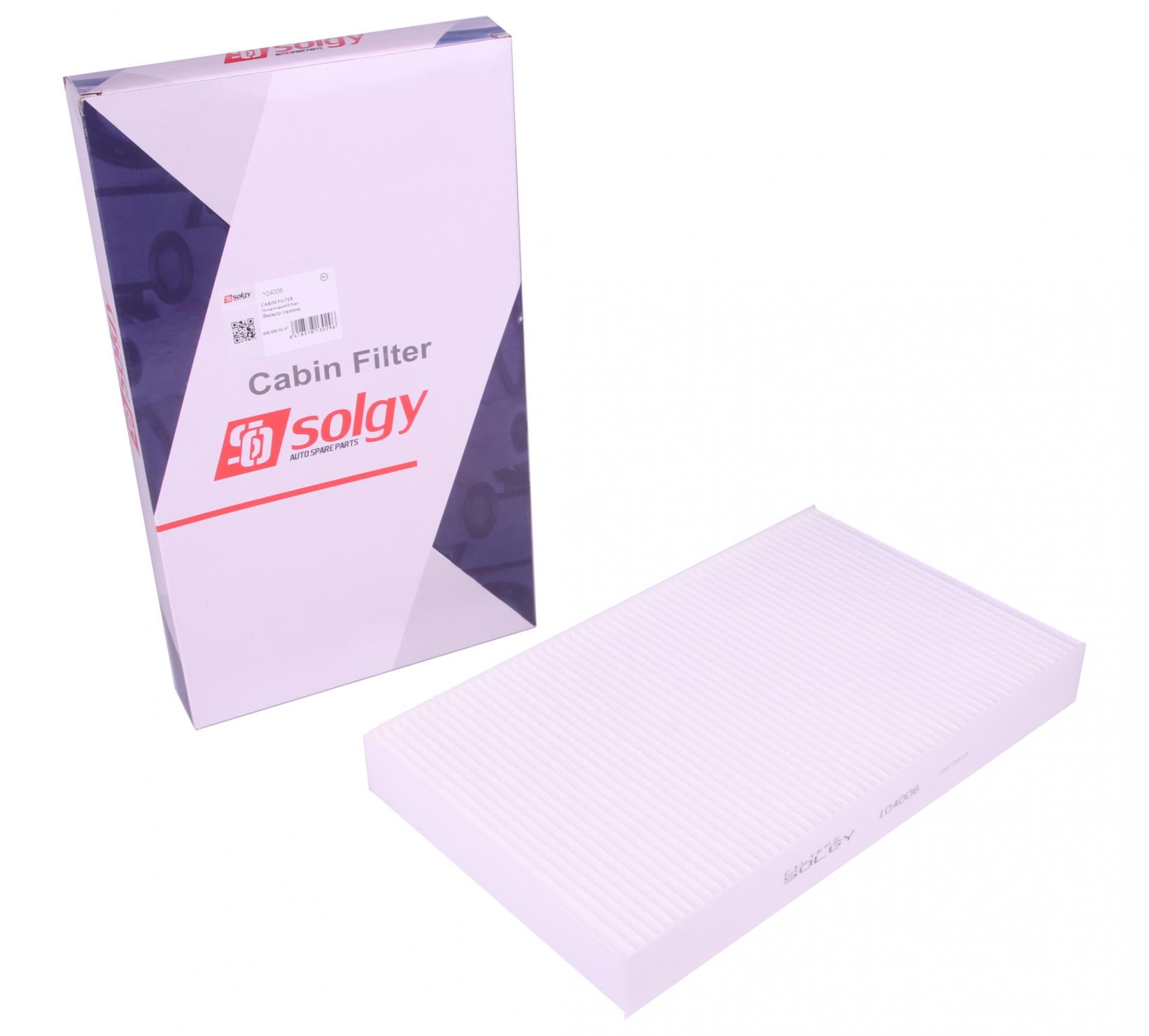 Фильтр салона SOLGY для MB Vito W639 03- (104006) Фильтр салона SOLGY для MB Vito W639 03- (104006)