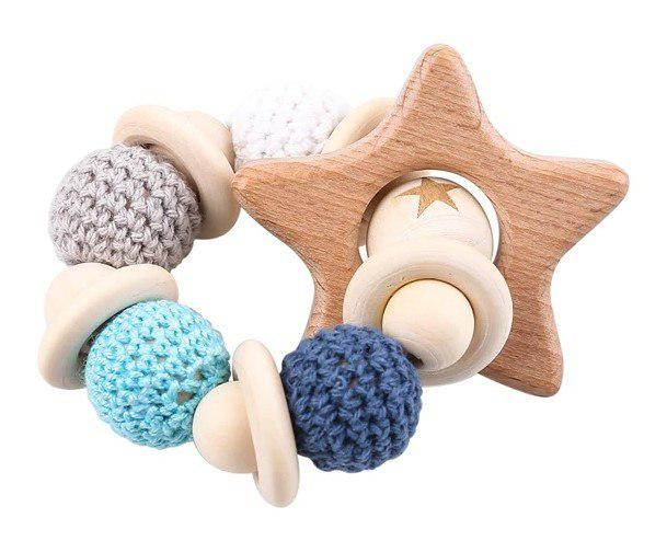 Грызунок-прорезыватель деревянный №4 Звездочка (111151)