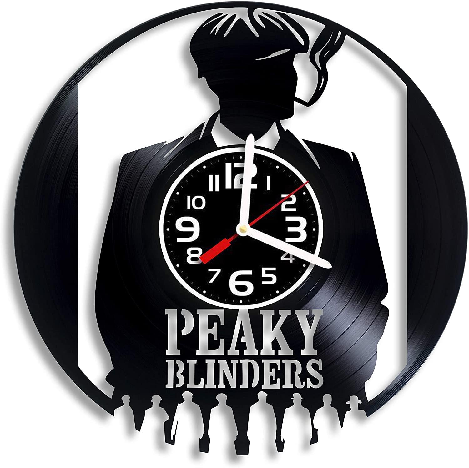 Часы настенные Острые козырьки из виниловой пластинки (3507)